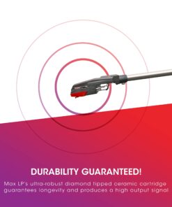 ION Audio Max LP – Vinyl Record Player / Turntable with Built In Speakers, USB Output for Conversion and Three Playback Speeds – Natural Wood Finish Max LP with Speakers Record Player only 35 71DNuh4FRKL