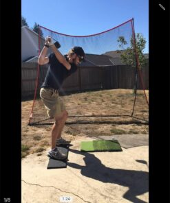 Rukket Haack Golf Net | Practice Driving Indoor and Outdoor | Golfing at Home Swing Training Aids | by SEC Coach Chris Haack | Choose from 10x7 Hitting Net, 7x7 Hitting Net, or Protection Side Nets 10x7ft Golf Net & Turf Mat 27 71DOochLF8L