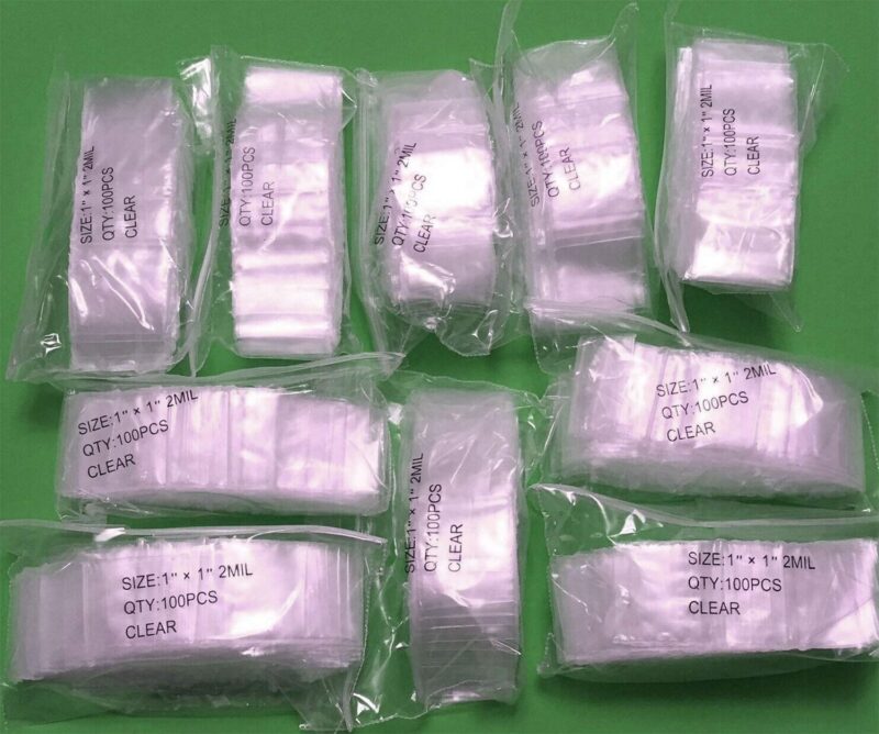 Catalog 8 iMBAPrice 1000 - (1'' x 1'') Clear Reclosable Seal Bags, Total 1000 Bags 1"x1" (1000)
