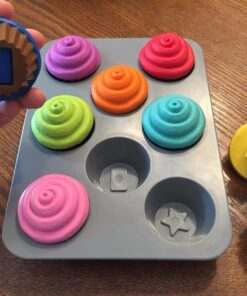 Learning Resources Smart Snacks Shape Sorting Cupcakes,17 Pieces, Ages 18 Months+, Fine Motor, Color & Shape Recognition Single 40 71DPWTkFLaL