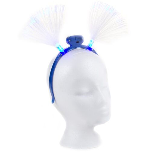 12-Pack of Flashing Panda Fiber Optic LED Light Up Flashing Headbands 12 Headbands Standard