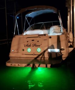 Tidal Wake IP68 Underwater 1/2in Standard Boat Drain Plug LED Light, Brilliant Underwater Lighting in Minutes! No Holes to Drill! Green 52 71DQCYDw1nL
