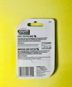 GUM Orthodontic Wax for Braces and Dental Devices - Soothing Dental Wax with Vitamin E and Aloe Vera - Clear Color and Refreshing Mint Flavor (Pack of 1) 1 ct 29 71DQZsE4sL