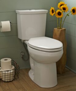American Standard 2887218.020 H2Option Two-Piece Toilet, Elongated Front, Standard Height, Dual Flush, White, 0.92 - 1.28 gpf Tank + Bowl 9 71DQusuup7L