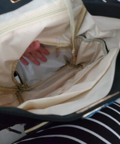 Baby Diaper Bag Backpack with Stroller Hooks, Pipi bear Multi-function Stylish Travel Diaper Back Pack for Mom and Dad, Baby Changing Bag, Maternity Nappy Bag for Boys and Girls, Large Capacity, Black 84 71DRWZLDhgL