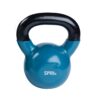 SPRI Kettlebell Weights Deluxe Cast Iron Vinyl Coated Comfort Grip Wide Handle Color Coded Kettlebell Weight Set (G) Teal | 20-Pound