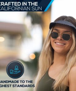 No Headache Women’s Sun Visor 3" Square Brim Visor Hat for Golf and Tennis Visor One Size Abyss Black 11 71DRvLaYY6L