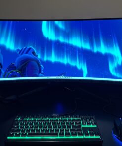 Sceptre 34-Inch Curved Ultrawide WQHD Monitor 3440 x 1440 R1500 up to 165Hz DisplayPort x2 99% sRGB 1ms Picture by Picture, Machine Black 2023 (C345B-QUT168) 34" Curved WQHD 165Hz 29 71DTQhsD2yL