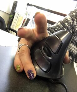 J-Tech Digital Scroll Endurance Wired Mouse Ergonomic Vertical USB Mouse with Adjustable Sensitivity (600/1000/1600 DPI), Removable Palm Rest & Thumb Buttons - Reduces Hand/Wrist Pain (Wired) 44 71DTwD3sjGL 3