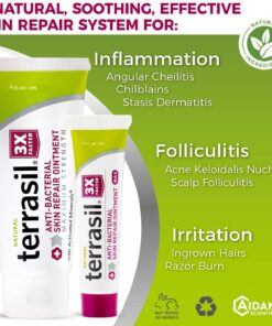 Antibacterial Skin Repair Max 3X Natural Ingredients - For Fissures Folliculitis Angular Cheilitis Impetigo Chilblains Lichen Sclerosus Cellulitis (14gm tube) 0.49 Ounce (Pack of 1) 13 71DU91YyVgS