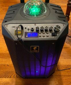 Wireless Karaoke Machine for Adults, TONOR PA System Portable Bluetooth Singing Speaker with Dual Wireless Microphones Microfono, Disco Ball for Home Karaoke, Party, Class and Church K20 Black 69 71DUc LNrDL