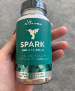 Spark Thyroid Support & Energy Metabolism – Thrive, Naturally Fight Fatigue, Balance Hormones, Promote Focused Energy – Zinc, Selenium, Iodine – 60 Vegetarian Soft Capsules 30 71DV3kt6lL
