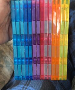 PicassoTiles 100 Piece Set 100pcs Magnet Building Tiles Clear Magnetic 3D Blocks Construction Playboards, Creativity Beyond Imagination, Inspirational, Recreational, Educational Conventional 56 71DWDMMYMlL