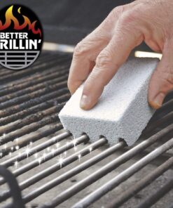 Better Grillin Scrubbin Stone Grill Cleaner-Scouring Brick/Barbecue Grill Brush/Barbecue Cleaner for BBQ, Griddle, Racks 1 Count Gray 20 71DWRGgaatL