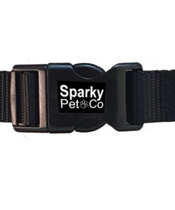 Sparky Pet Co Dog Fence E Collar Receiver Heavy Duty Nylon 1" 3 Consecutive Hole Strap for All e Collar Systems Black 1" Wide 6 71DWRwf7wGL