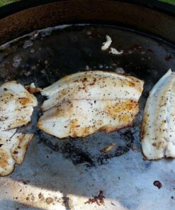 Little Griddle KQ-17-R Stainless Steel Outdoor BBQ Griddle, 17 x 14, For Charcoal Kettle and Kamado Grills, Fun to Use, Easy to Clean 38 71DWeVJASmL