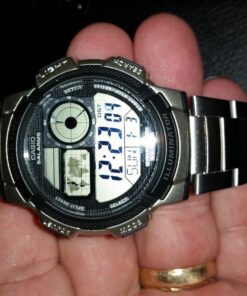 Casio Men's AE1000WD-1AVCF Silver-Tone Digital Watch 57 71DWsmHNHSL