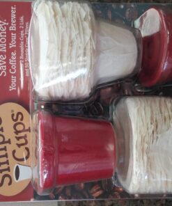 Reusable Coffee K-cups(Set of 2) with Disposable filters compatible with Keurig, Pod & other single use Brewers - 2 Cups with 50 Filters - Use Your Own Coffee - Reuse or Dispose of your K Cups 1 42 71DWwbqSRRL