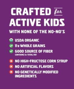 CLIF KID ZBAR - Organic Granola Bars - Chocolate Chip - Non-GMO - Organic -Lunch Box Snacks (1.27 Ounce Energy Bars, 18 Count) 18 Count (Pack of 1) 7 71DXwDKQnEL