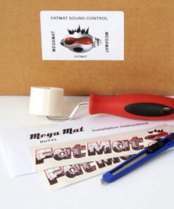 Alternative view of FatMat Self-Adhesive Black Butyl MegaMat Sound Deadener Pack with Install Kit - 10 Sq Ft x 70 mil Thick