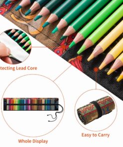 JOYSTAR Premier Colored Pencils for Adults Coloring Books, Premium Artist Pencil Set (72-Count), Handmade Canvas Wrap, Extra Accessories Included, Holiday Gift, Oil based Color Pencils 31 71DZvUvHd1L