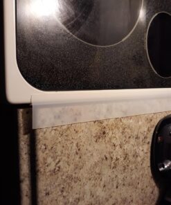 Capparis Kitchen Silicone Stove Counter Gap Cover, Easy Clean Heat Resistant Wide & Long Gap Filler, Seals Spills Between Counter, Stovetop, Oven, Washer & Dryer, Set of 2 (21 Inches, semi-Clear) 21 Inches 22 71Da6TJX zL 1