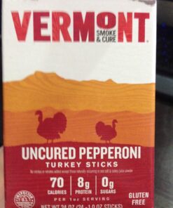 Snack Sticks by Vermont Smoke & Cure – Uncured Pepperoni – Turkey – Healthy Meat Protein – 1oz Jerky Sticks – 24 count carton 1 Ounce (Pack of 24) 32 71DaCCEPn6L 3
