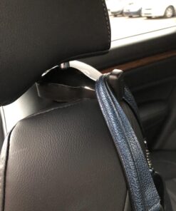 IPELY Universal Car Vehicle Back Seat Headrest Hanger Holder Hook for Bag Purse Cloth Grocery (Black -Set of 2) Black 44 71DaSJjmwL