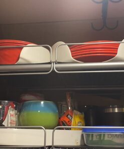 Surpahs 2 Tier Under Sink Expandable Shelf Organizer, Storage Rack (Silver) 38 71Dak7Vo9tL