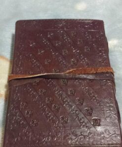 AzureGreen DOUBLE DRAGON Blank Page BOOK Handcrafted Leather Writing Unlined 5 x 7 JOURNAL (Brown) 34 71Dbezkn1WL