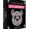 Adult Coloring Books Set - 3 for Grownups 120 Unique Animals, Scenery & Mandalas Designs. Adults Relaxation. 17 71Dc7hi6hHL