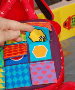 Melissa & Doug K's Kids Take-Along Shape Sorter Baby Toy With 2-Sided Activity Bag and 9 Textured Shape Blocks - Sensory / Travel /Toys For Toddlers And Infants 57 71DdYBK6wDL