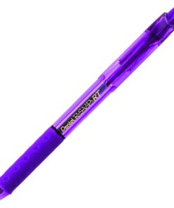 Pentel R.S.V.P. RT Colors New Retractable Ballpoint Pen, Medium Line, Barrel, Violet Ink, Box of 12 (BK93CRV-V) 12 Count (Pack of 1) 25 71Ddwwp4hL