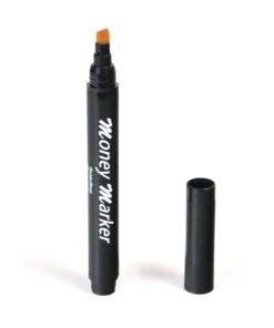 Money Marker (5 Counterfeit Pens) - Counterfeit Bill Detector Pen with Upgraded Chisel Tip - Detect Fake Counterfit Bills, Universal False Currency Pen Detector Pack 1 26 71DeSGQFSGL