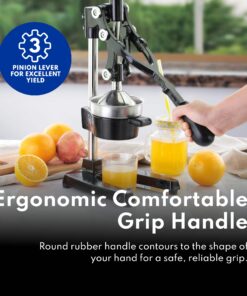 New Star Foodservice 46878 Commercial Citrus Juicer, Enameled Black 47 71DebQjO2fL