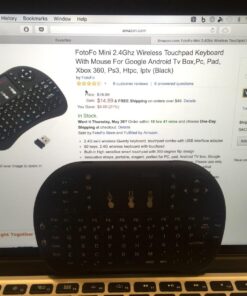 10038-FT Rii i8 Mini 2.4GHz Wireless Touchpad Keyboard with Mouse, Black (Rii-i8) 22 71Df1joRV1L