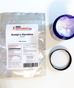 BulkSupplements.com Acetyl L-Carnitine Powder - ALCAR HCl, Carnitine Supplement, Acetyl L-Carnitine 1000mg - ALCAR Powder, Unflavored & Gluten Free, 1000mg per Serving, 100g (3.5 oz) 167 Servings (Pack of 1) 25 71DfMroszXL