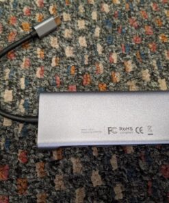 LENTION USB-C Multi-Port Hub with 4K HDMI Output, 100W PD, 4 USB 3.0 5Gbps Compatible 2023-2016 MacBook Pro, New Mac Air & Surface, Chromebook, iPhone 15, More, Stable Driver Adapter (C35, Space Gray) 42 71DfYPs5oL