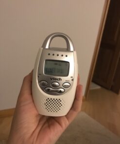 VTech DM221-2 Audio Baby Monitor with up to 1,000 ft of Range, Vibrating Sound-Alert, Talk Back Intercom, Night Light Loop & Two Parent Units, White 44 71DgJALN HL 1