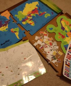 Imagimake Mapology World Map Puzzle - Includes Country Flags & Capitals | Educational Toys for Kids 5-7 | Fun Jigsaw Puzzle for Girls & Boys Toy Age 6-8 | Games for Kids 8-12 for Kids World with Capitals 65 71DgZYGfv9L