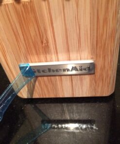 KitchenAid KKFSS14BO 14 Piece Classic Forged Series Brushed Stainless Steel Cutlery Set, Bamboo Wood 14 PC Classic Forged Cutlery Set 39 71DggVB7L