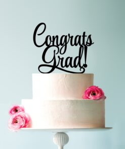 Alternative view of [USA-Sales] Graduation Cake Topper, Congrats Grad Cake Topper, Graduation Party, Grad Decoration, by USA-Sales Seller