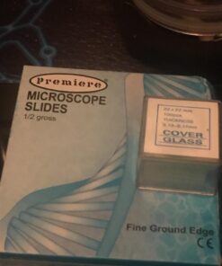 CB 7101S1 72-Pieces Blank Microscope Slides & 100-Pieces Square Cover Glass 1 Unit (Slide and Cover) 12 71DhX7G80vL