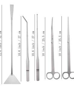 SAMYO Stainless Steel Aquarium Tank Plant Tools Aquascaping Kit Aquatic Plant Tweezers Scissor Substrate Spatula Tools Set - 5 Tools 13 71Dhas42w3L