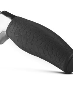 Chef Essential Carbon Steel Culinary Knife Set – 6-Piece Sharp Knife Set – Meat, Veggie, Bread Knife Set – Nonstick Chef Knife Cooking Knives – Professional Sharp Kitchen Knife Set Without Block Solid Black Set 25 71Di4faP L