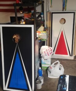 ZENY Portable Cornhole Set Regulation Size Outdoor Yard Cornhole Game 2 Wooden Cornhole Boards 8 Corn Hole Toss Bags with Travel Carrying Bag Regulation Szie 4x2ft 41 71DiLenBhgL