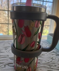 F-32 Handle - 19 COLORS - 20oz Size - Compatible with 20 Oz YETI Tumbler Travel Mug - BPA FREE (20OZ, ZEN GRAY, 1 Count (Pack of 1)) 20ozZen Gray 20.0 ounces 35 71DiT6nwgAL