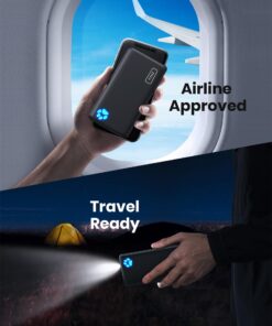 INIU Portable Charger, Slimmest 10000mAh 5V/3A Power Bank, USB C in&out High-Speed Charging Battery Pack, External Phone Powerbank Compatible with iPhone 15 14 13 12 11 Samsung S22 S21 Google iPad etc Black 29 71DkiVQyURL