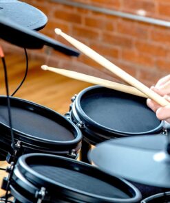 Alesis Nitro Mesh Kit - Electronic Drum Set with Quiet Mesh Pads, USB MIDI, Kick Pedal and Rubber Kick Drum, 40 Kits, 385 Sounds, Drum Lessons 1st Generation 52 71Dl3LIcB9L