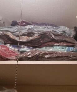 Home-Complete Vacuum Storage Bags- 15 Multi Size Space Saving Air Tight Compression Organizers for Closet Clutter, Clothes, Linens- Pump Included 15 PACK 33 71DliGnKhML